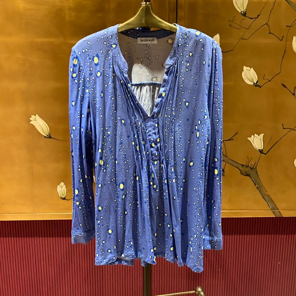 Limited time offer - Kettlewell hyacinth and acid yellow tunic top